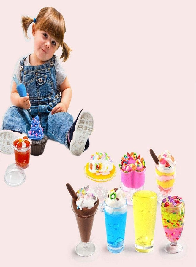 Firstly Traders 12 Pcs Slime+ 12 Air Clay+ 1 Toy Slime Combo | Slime kit for Girls | Clay Set for Kids | Slime Set for Fun for Kids |Glitter Charms+ Tools Free - Image 4